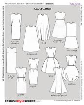 silhouettes dresses